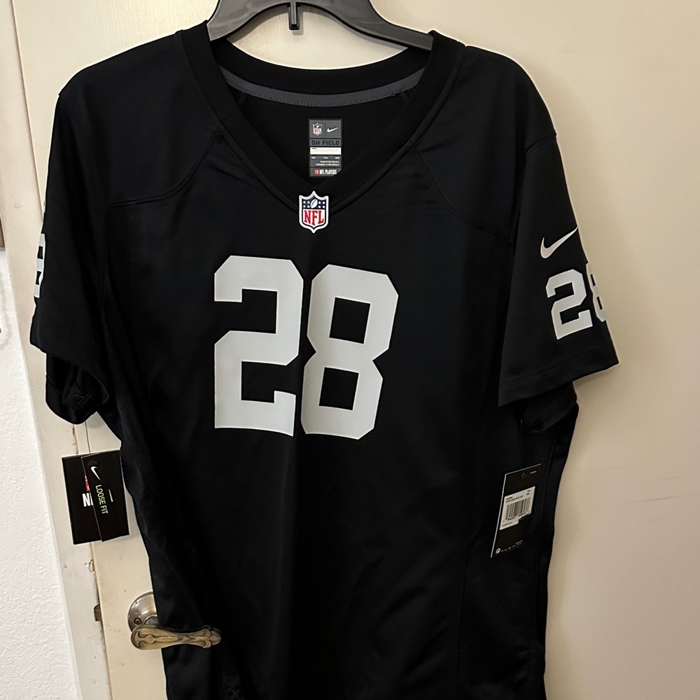 Raiders Jacob’s Nike women’s Black and White NFL Jersey